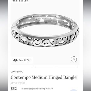 Brighton Contempo Medium Hinged Bangle